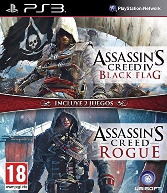 Assassins Creed Black Flag Y Rogue Ps3 Naval Edition
