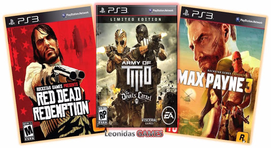 Army Of Two + Max Payne 3 + Red Dead Redemption PS3